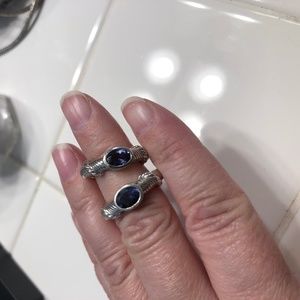 Judith Ripka Suite of Iolite rings